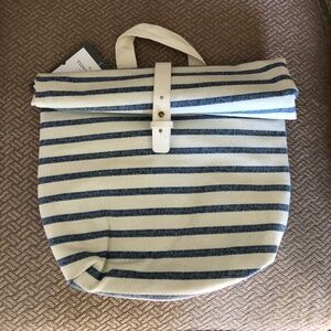 Target Blue and White Striped Lunch Bag NWT